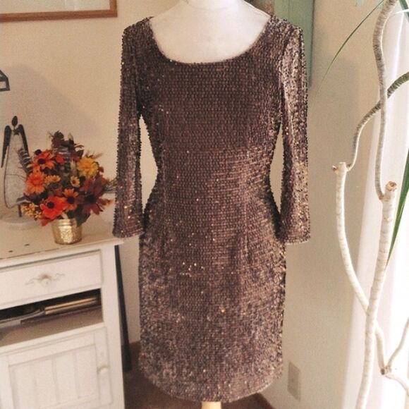 Eliza J Sparkly Sequined Dress - Picture 2 of 15